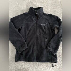 Women’s Columbia Fleece Jacket Size Medium in Black - Excellent Condition